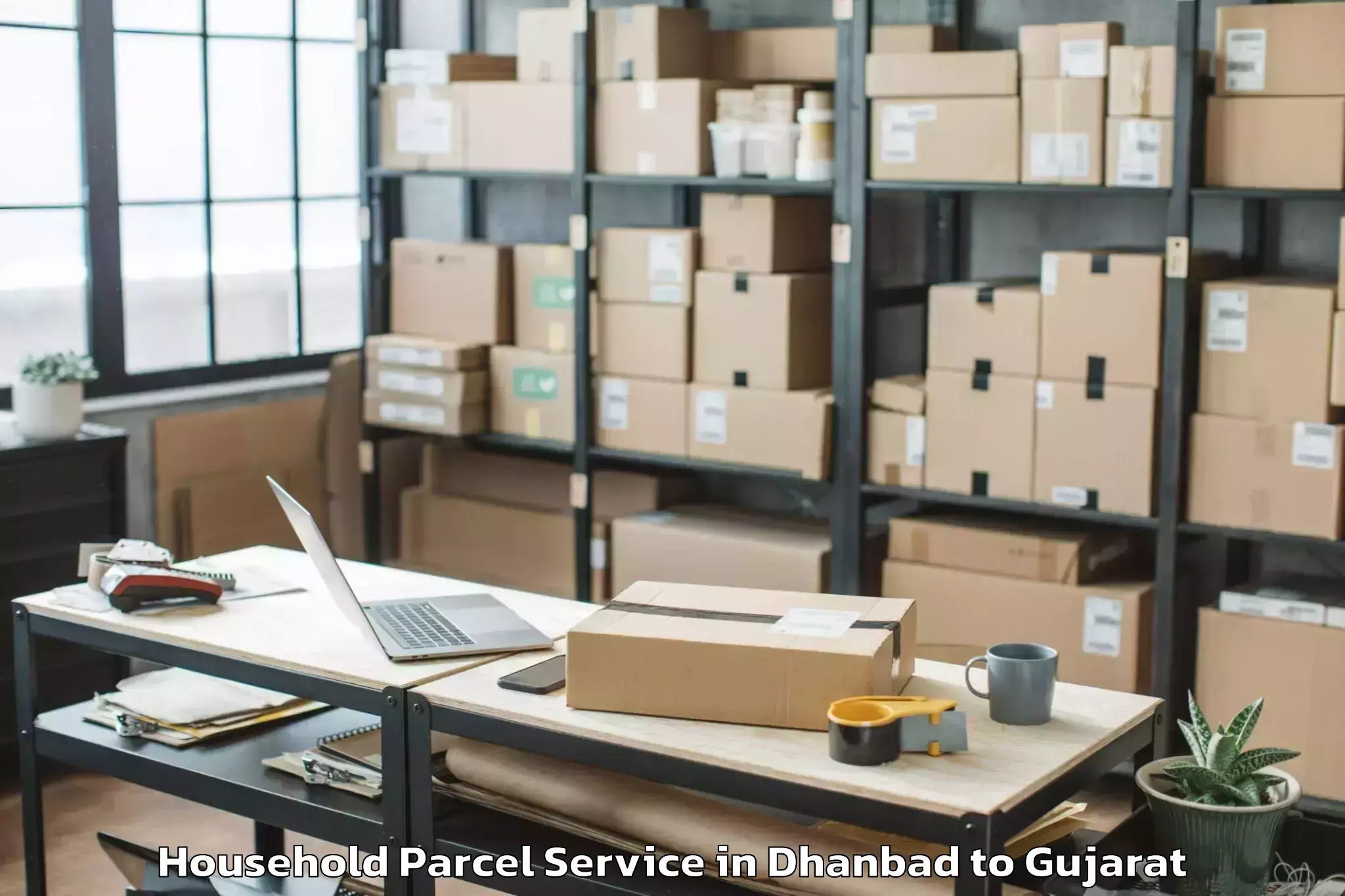 Reliable Dhanbad to Patdi Household Parcel